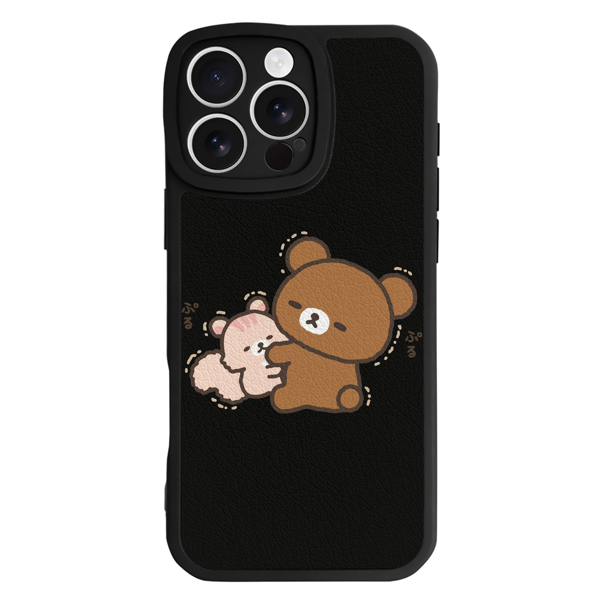 （画像用） リラックマ リラックマ キイロイトリ Rilakkuma Korilakkuma Kiiroitori 【iPhone 16シリーズ対応】シリコンスマホケース（レザー調） 材質：シリコン